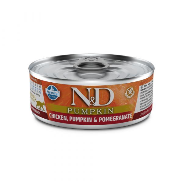 Ração Húmida Farmina N&D Pumpkin Adulto Frango, Abóbora & Romã 70g