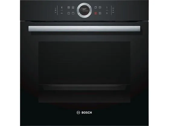Bosch Serie | 8 HBG634BB1 - Ovn - til indbygning - niche - bredde: 56 cm - dybde: 55 cm - højde: 58.5 cm - med selv-rengøring - Klasse A  - sort