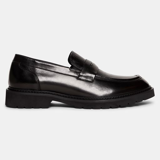 TGA 4300 Loafers, Black, 46