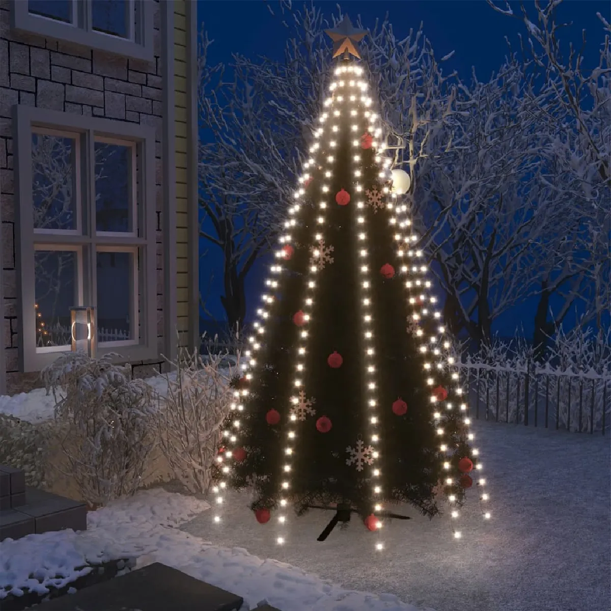 vidaXL Guirlande lumineuse Noël 250 LED Blanc Froid