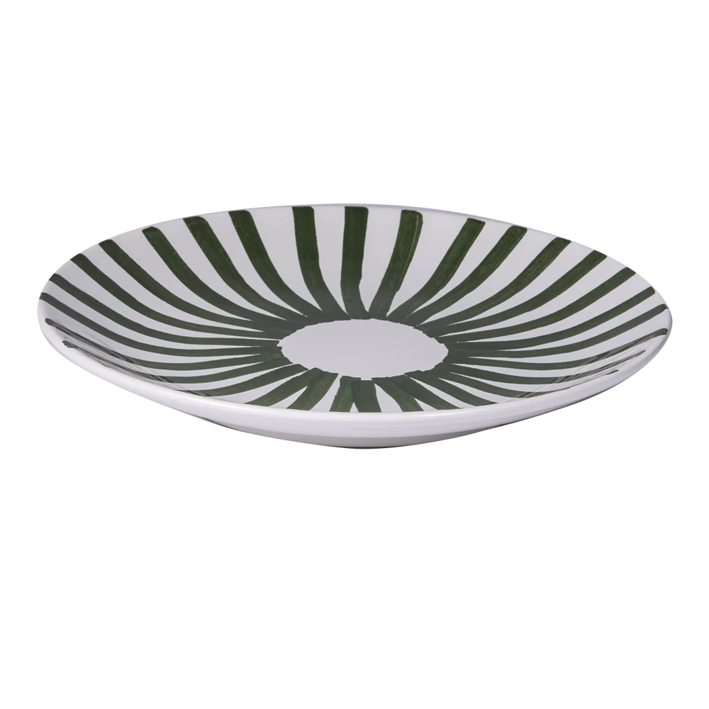 Assiette plate Santiago vert 26 cm (lot de 6) Table passion
