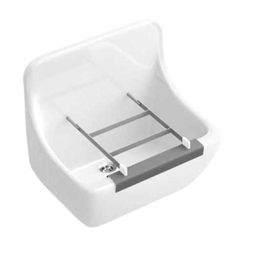 Villeroy & Boch O.Novo uitstortgootsteen keramiek 45x35cm wit