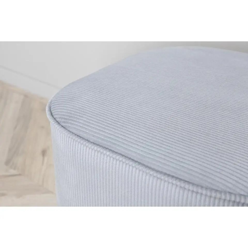 Svea - Arlo poef - rib - grijs