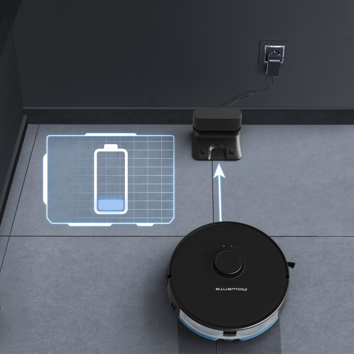 Rowenta X-Plorer Serie 75S+ Robotstofzuiger met Leeg- en oplaadstation