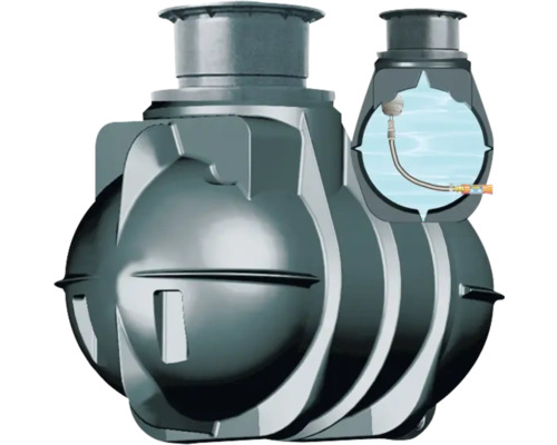 Ondergrondse tank voor regenwaterretentie/opslag, 2.000 liter