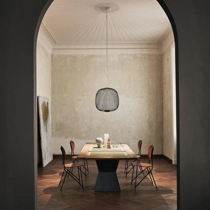 Foscarini - Spokes LED-Pendelleuchte 2, weiss