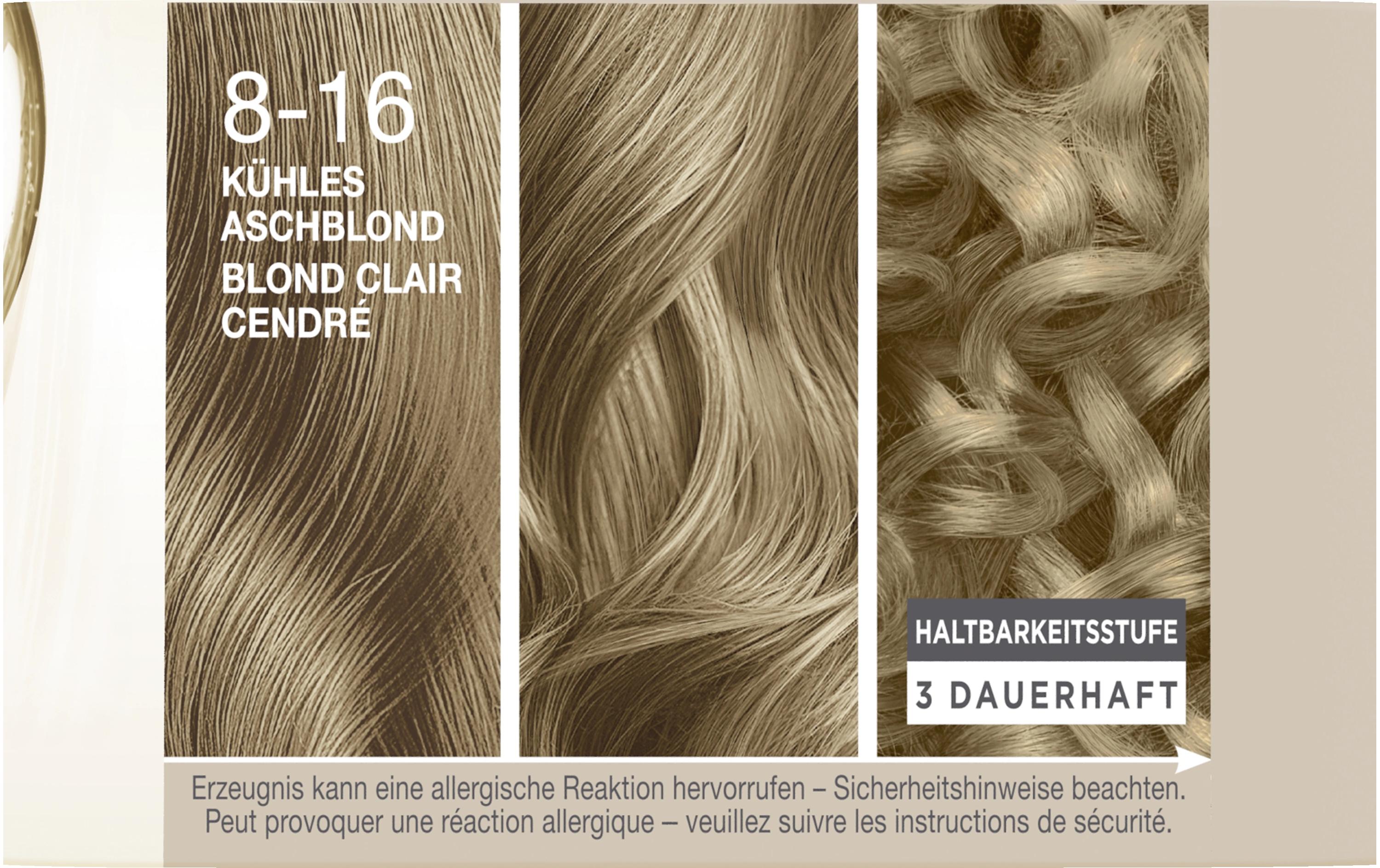 Haarcoloration Creme Supreme 8-16 Kühles AschblondColoration, schützt das Haar sichtbar vor Haarschäden