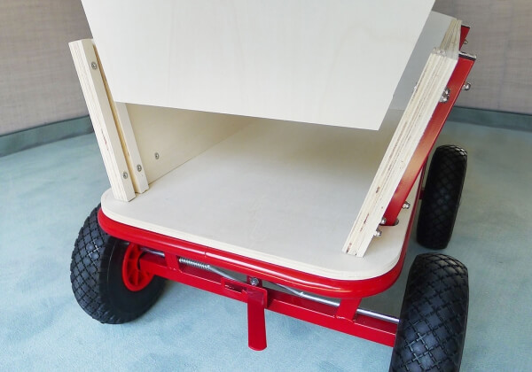 Bollerwagen mit Bremse   PU-Reifen