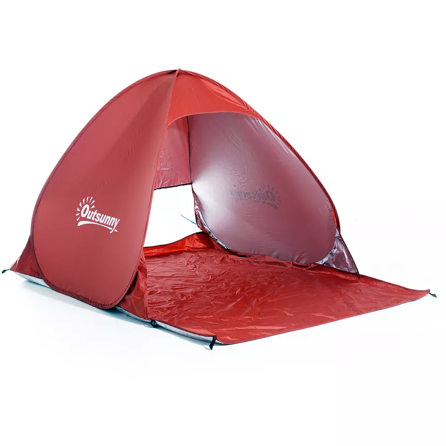 Outsunny Pop-Up Zelt für 2 Personen rot