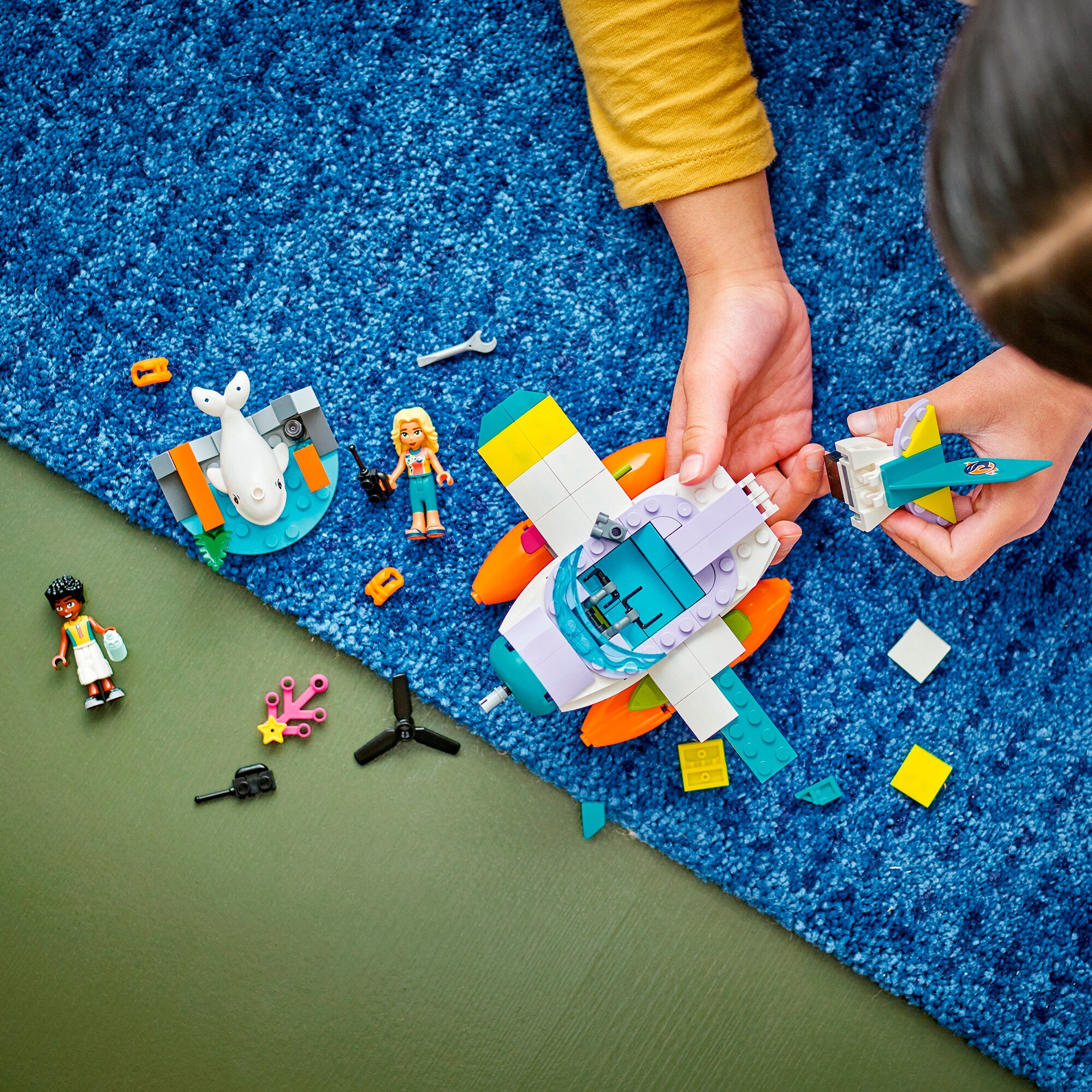 LEGO Konstruktionsspielzeug Friends Seerettungsflugzeug