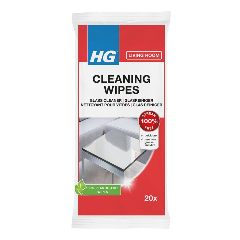 HG Glasreiniger Wipes (20 Stuks)