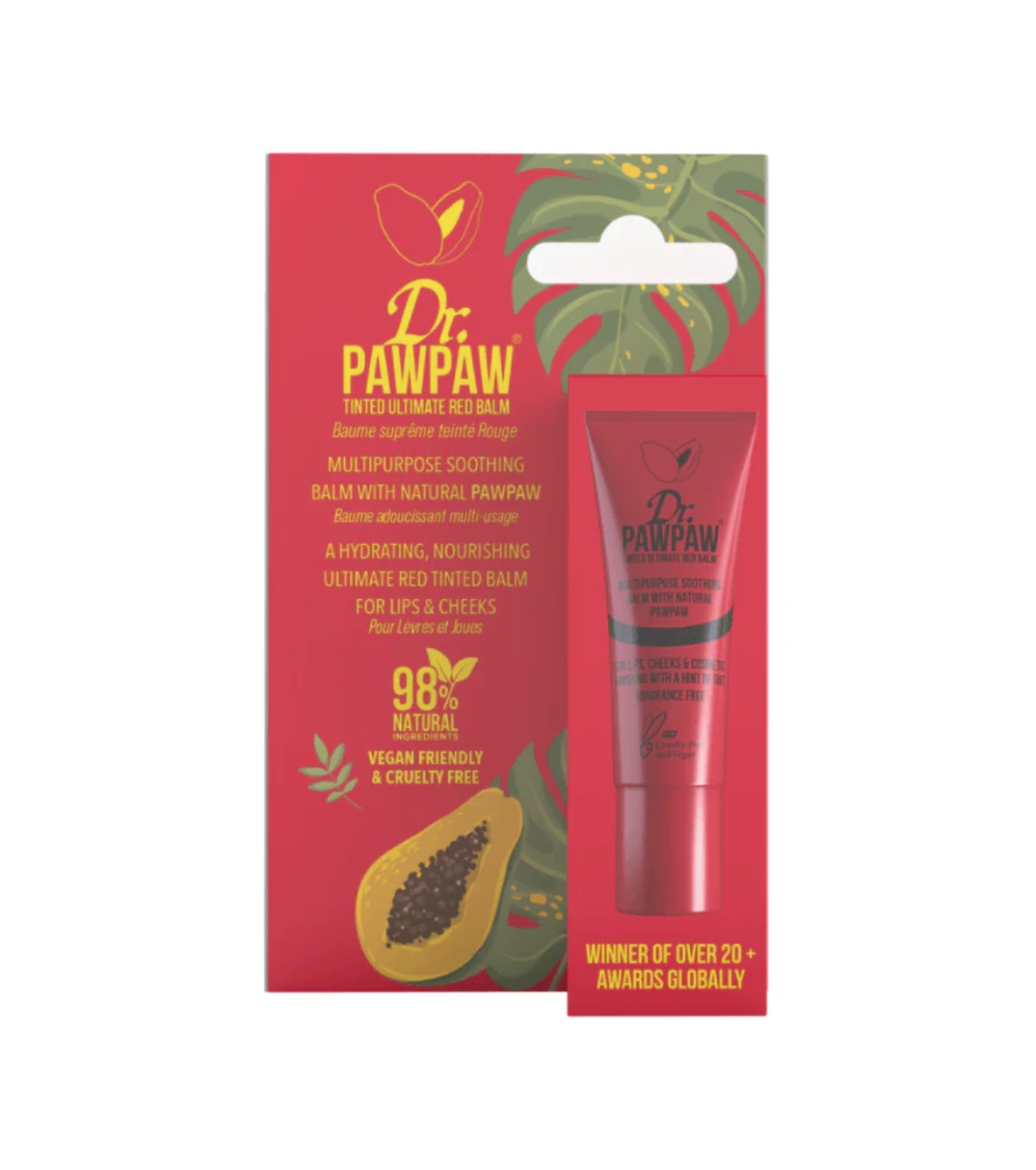 Dr. Paw Paw - Bálsamo labial colorido multifuncional - Ultimate Red