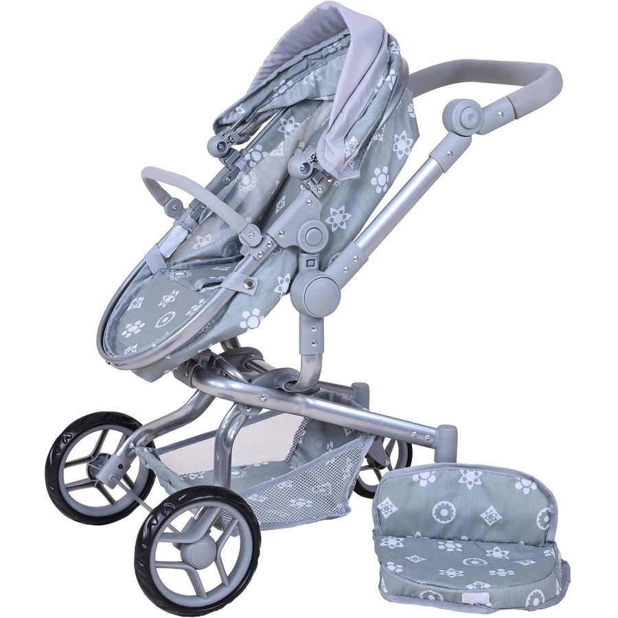 knorr toys® Puppenwagen Boonk - Royal grey grau