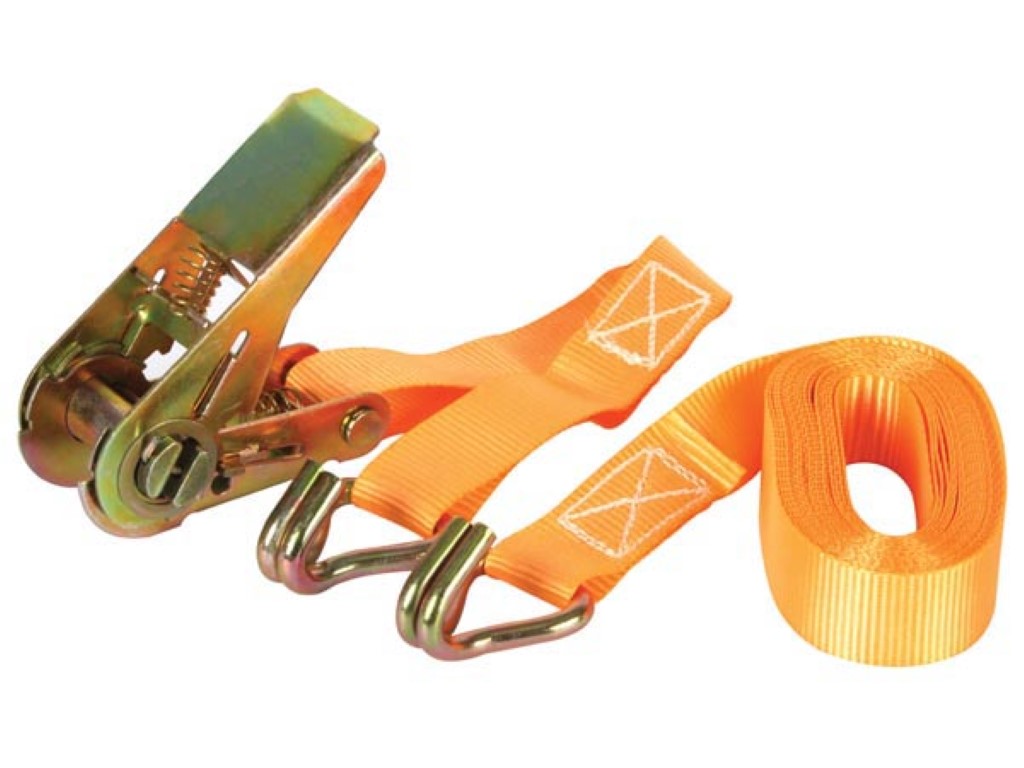 Toolland ARAT4 2-delige spanband met ratel - 4,5 meter