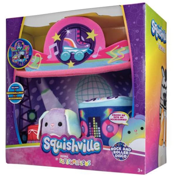 Squishmallows Squishville lekescene - Rock & Roller Disco