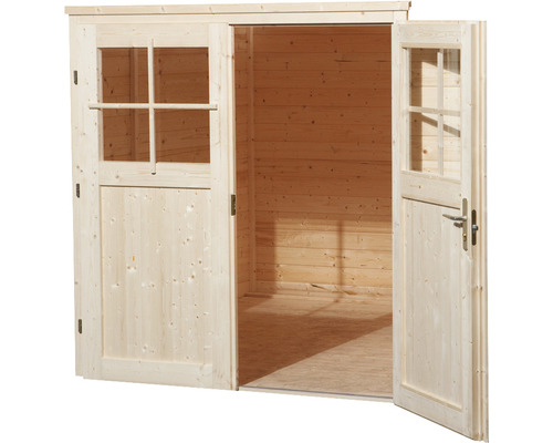 Weka Lesina tuinhuis met vloer, 344 x 370 cm, naturel