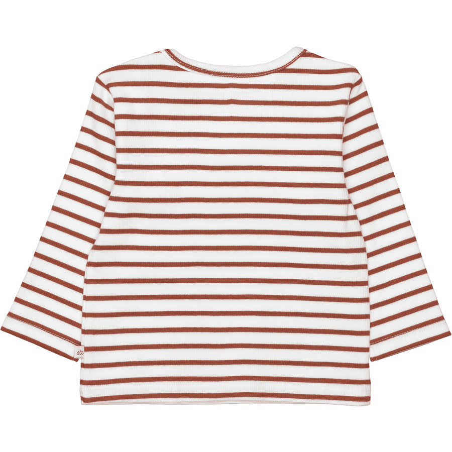 STACCATO Shirt soft brick gestreift