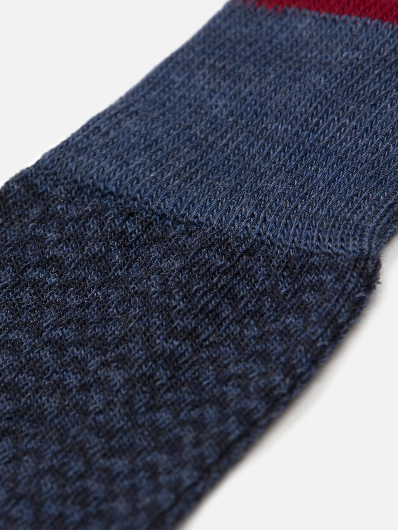 Chaussettes Bauer à motif chevron bleu