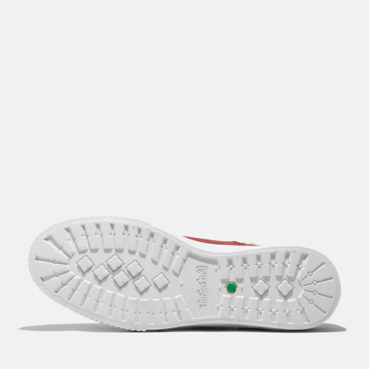 Basket basse à lacets pour homme en rouge