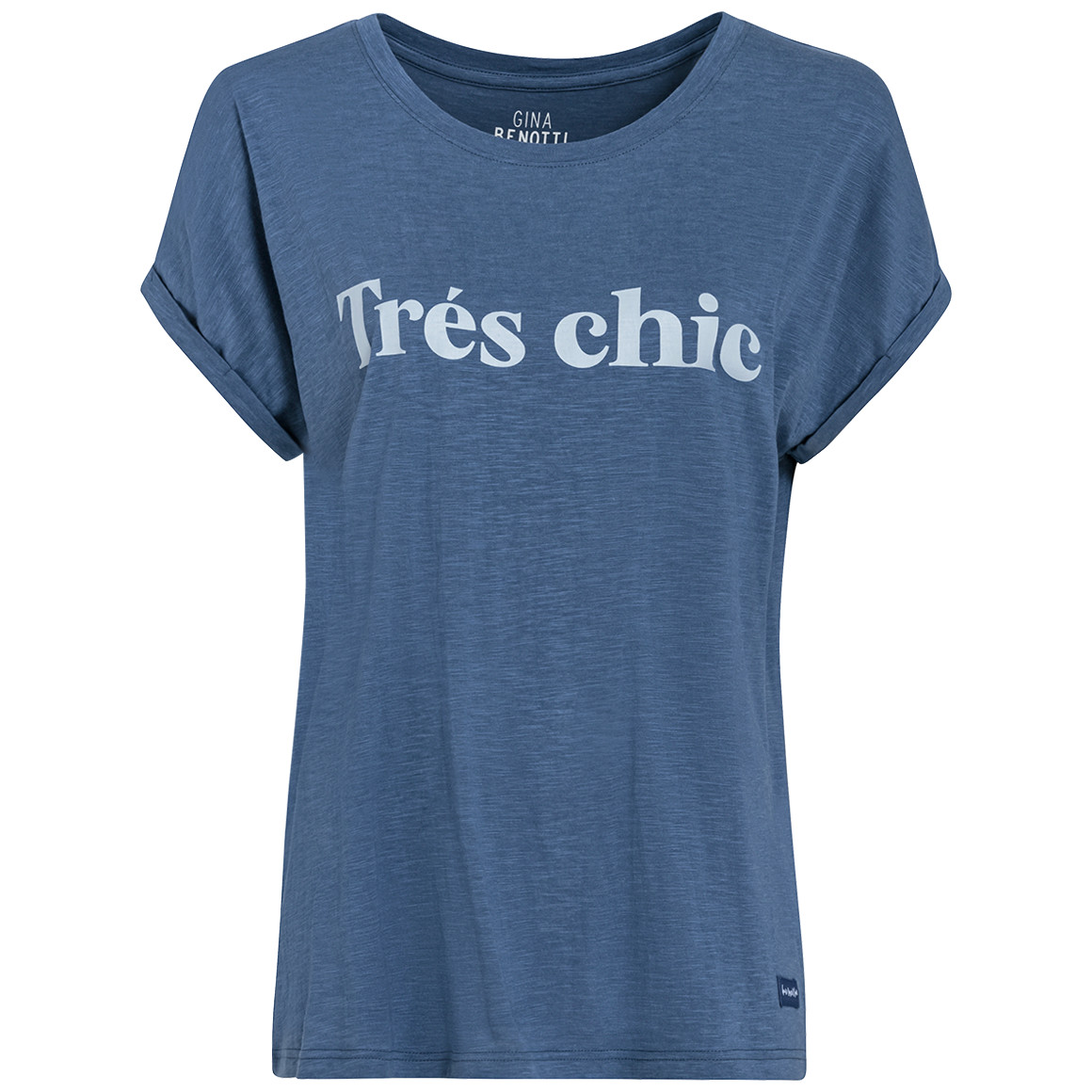 Gina Benotti Damen T-Shirt mit Print blau