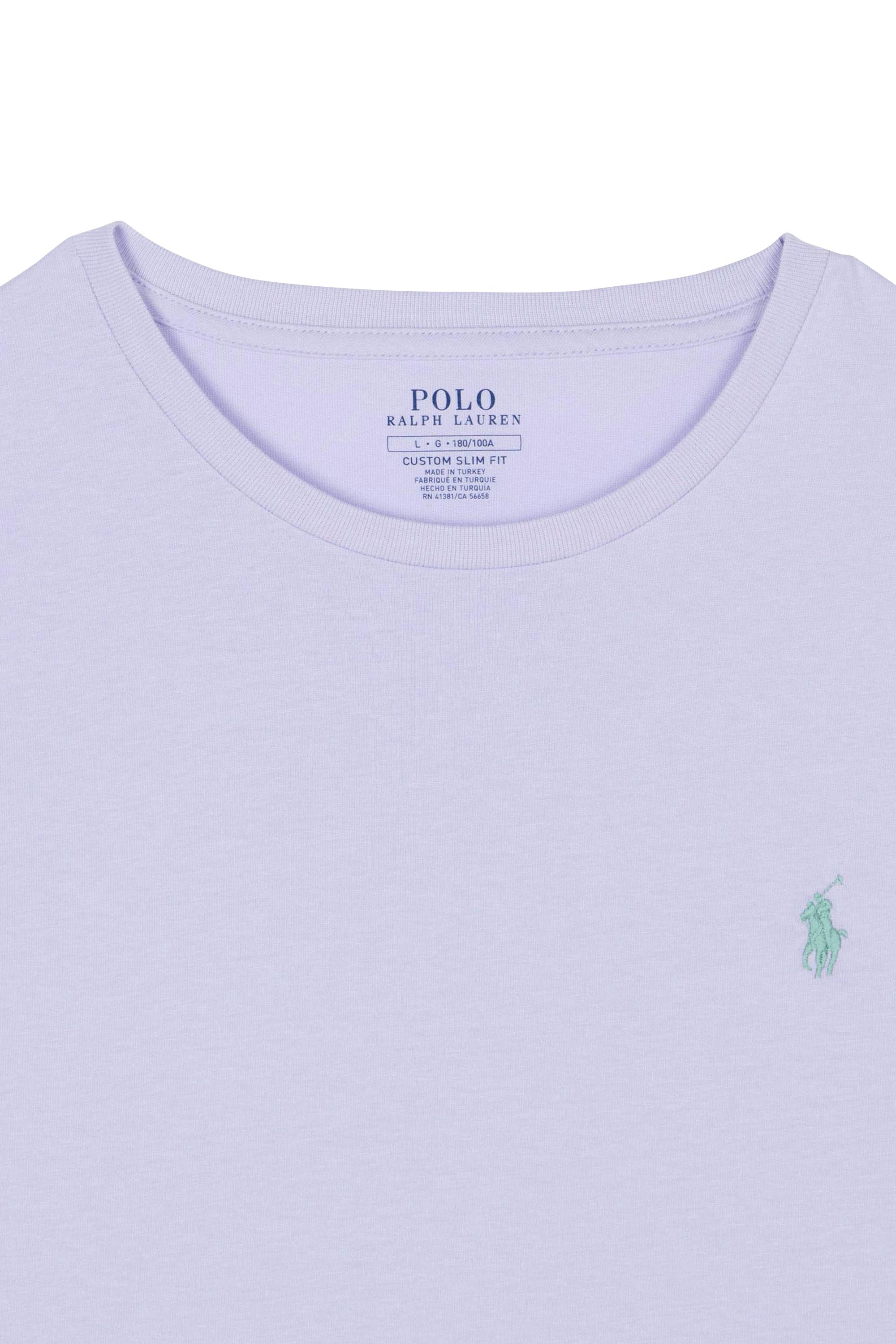 POLO RALPH LAUREN T-shirt  Custom Slim Fit Jersey Crewneck T-Shirt Violet