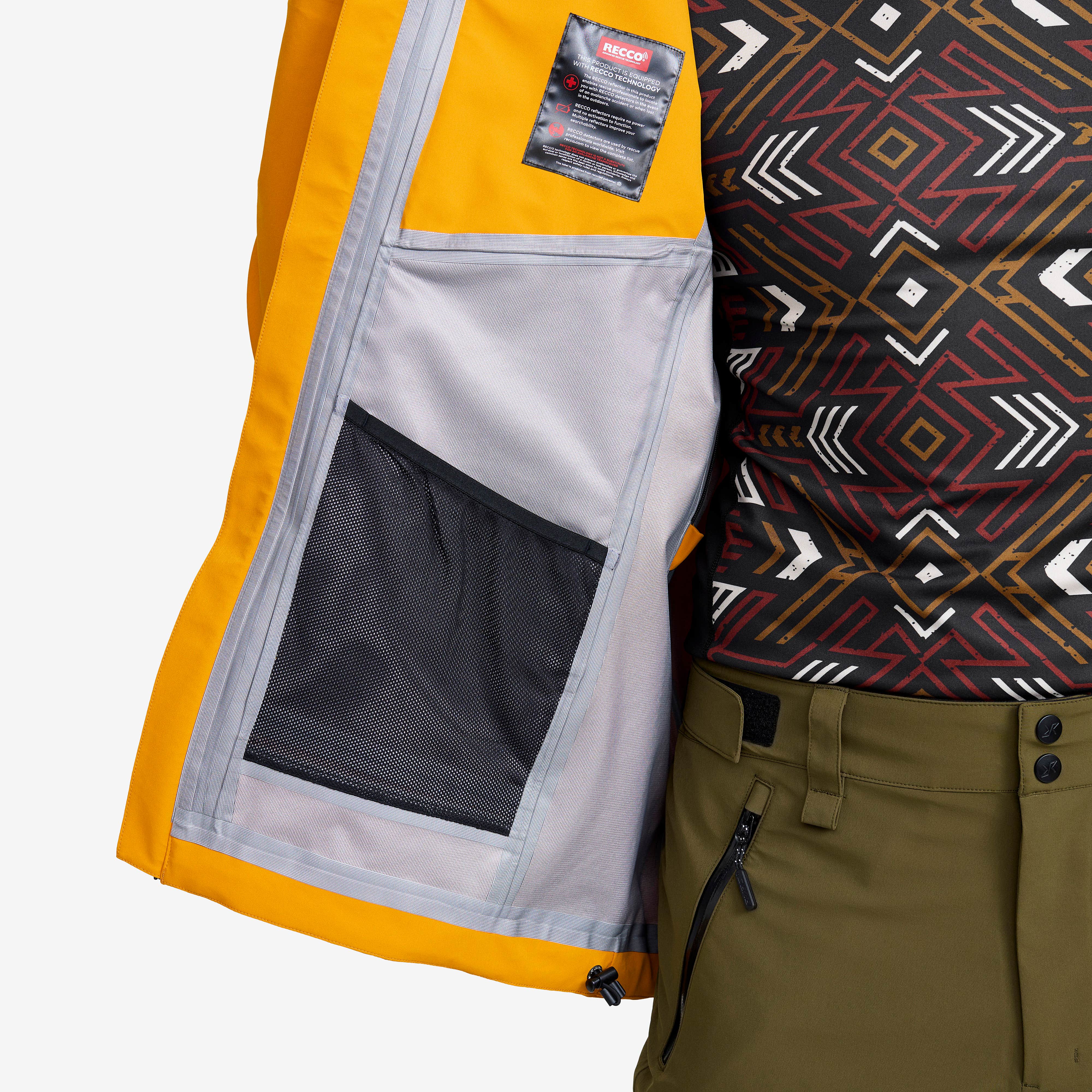 Cyclone 3L Shell Jacket Herre Golden Yellow