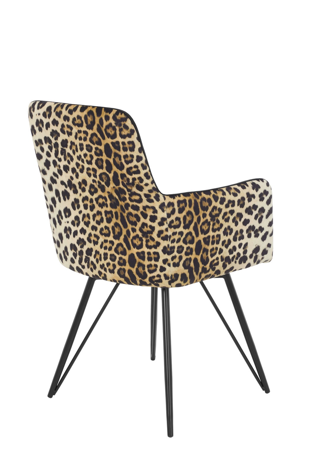 Stuhl Nala Microfaser Velvet Leo/Schwarz 57x88x64 cm