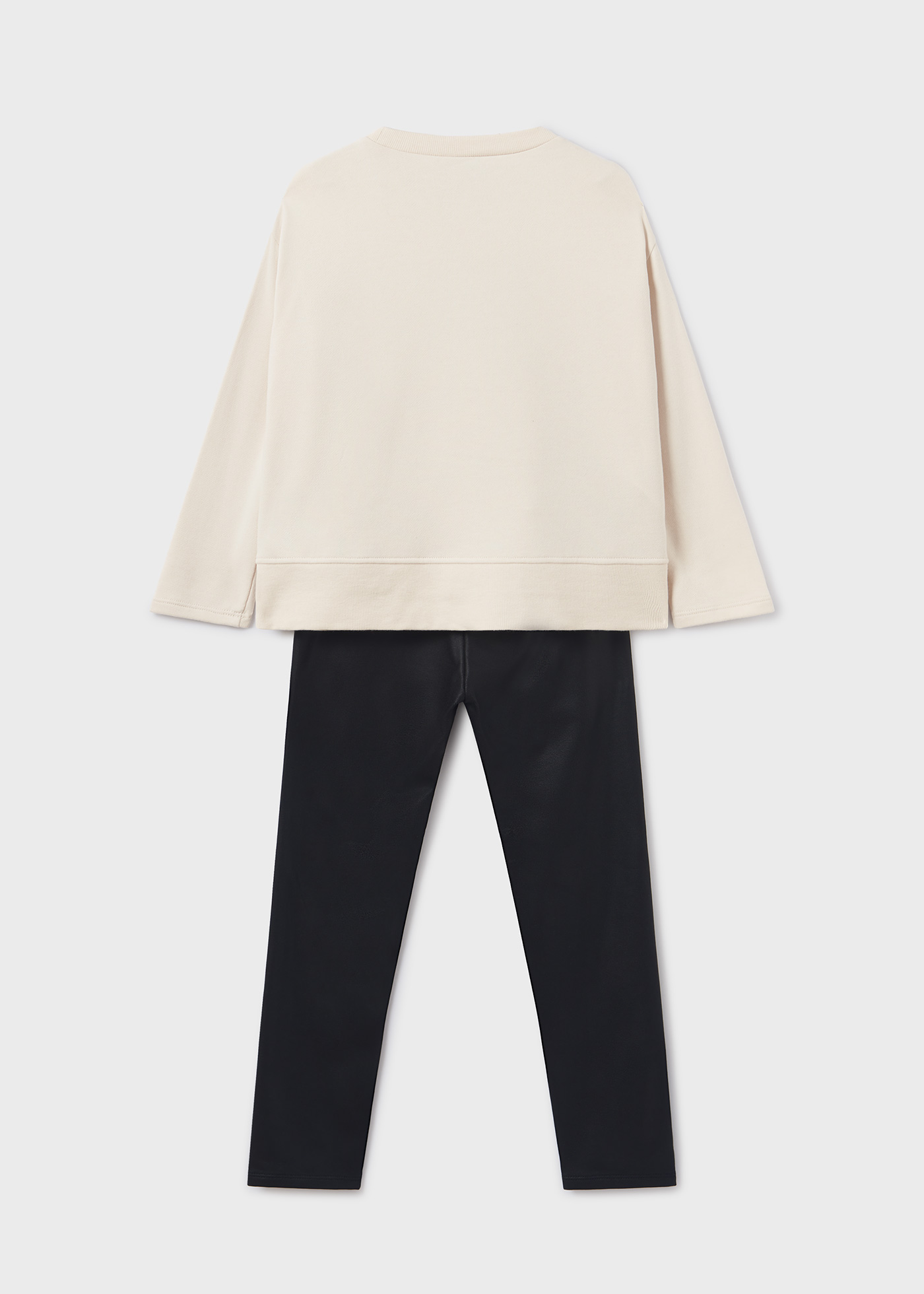 Conjunto bordado de duas peças para meninas