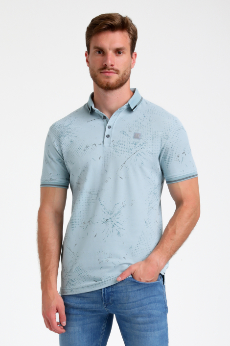 Gabbiano blauwe heren polo