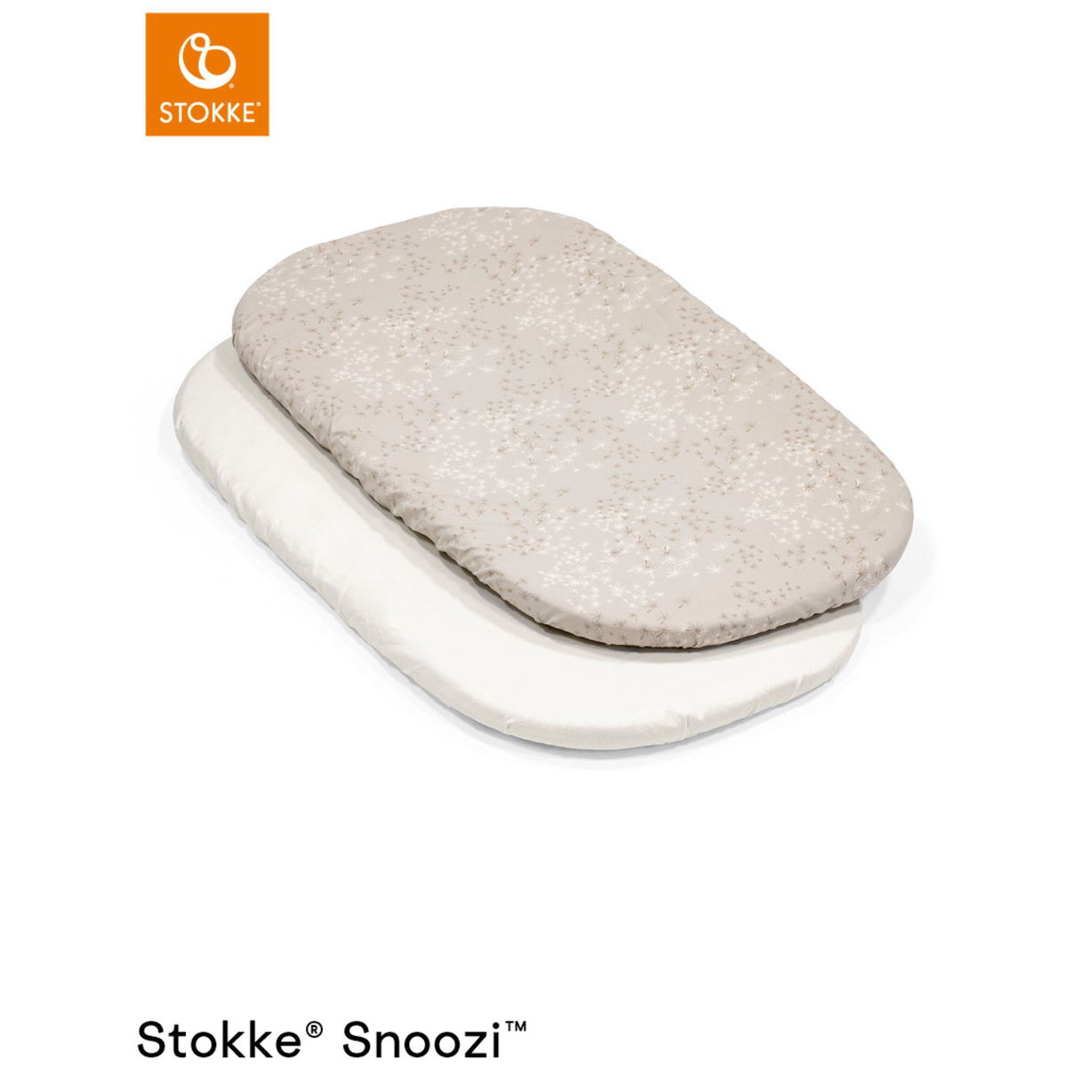 STOKKESTOKKE   Snoozi 2er Set Fixleintuch beige/cream