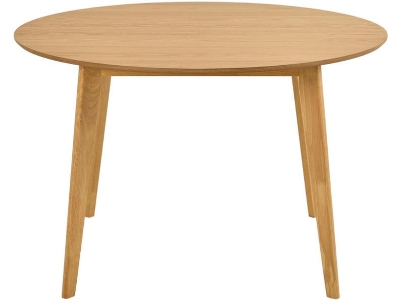 AC Design Tisch Roxby 120 x 76 cm, Braun Eleganter, runder Esstisch aus Naturholz