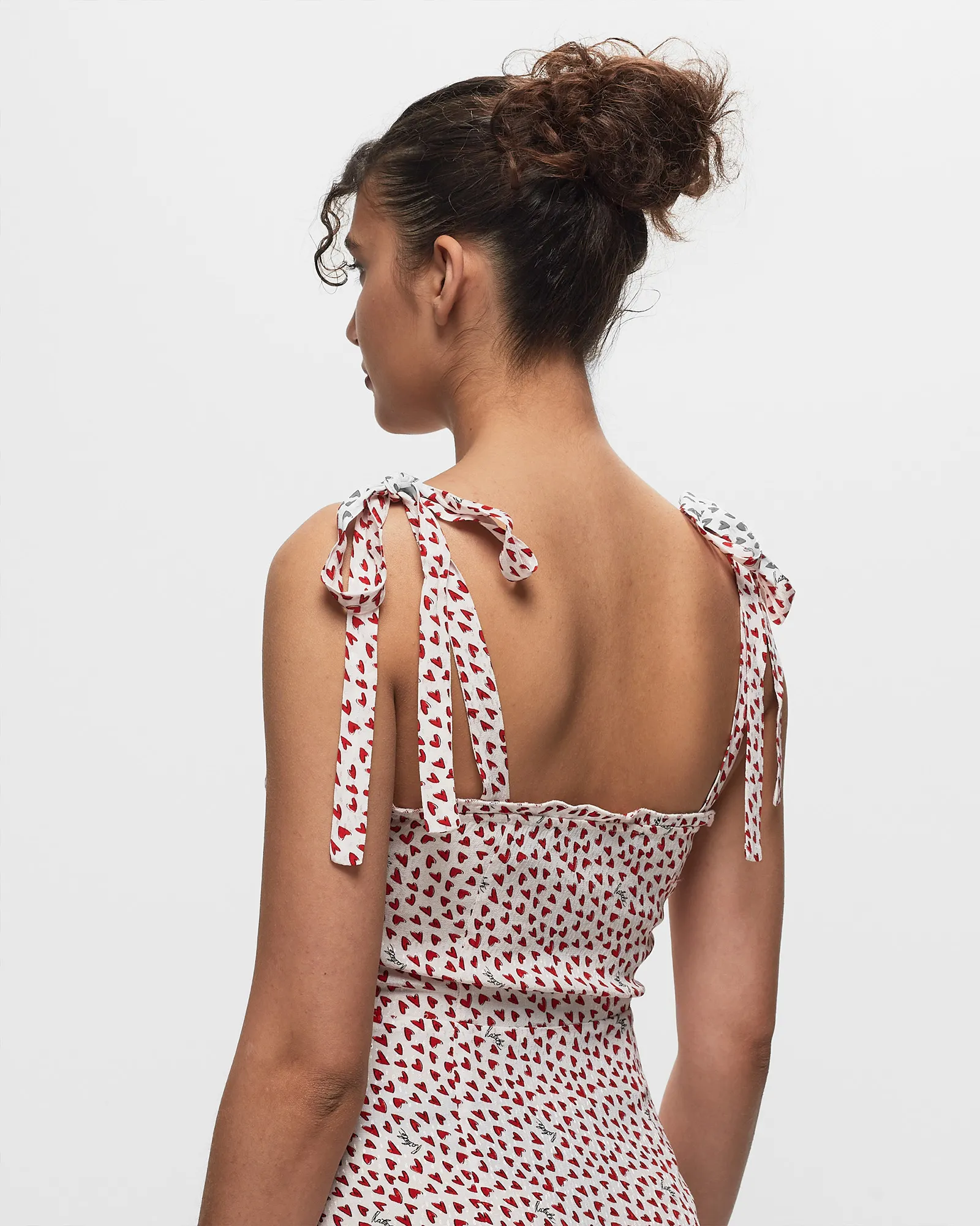 ROTATE Birger Christensen PRINTED MINI RUFFLE DRESS