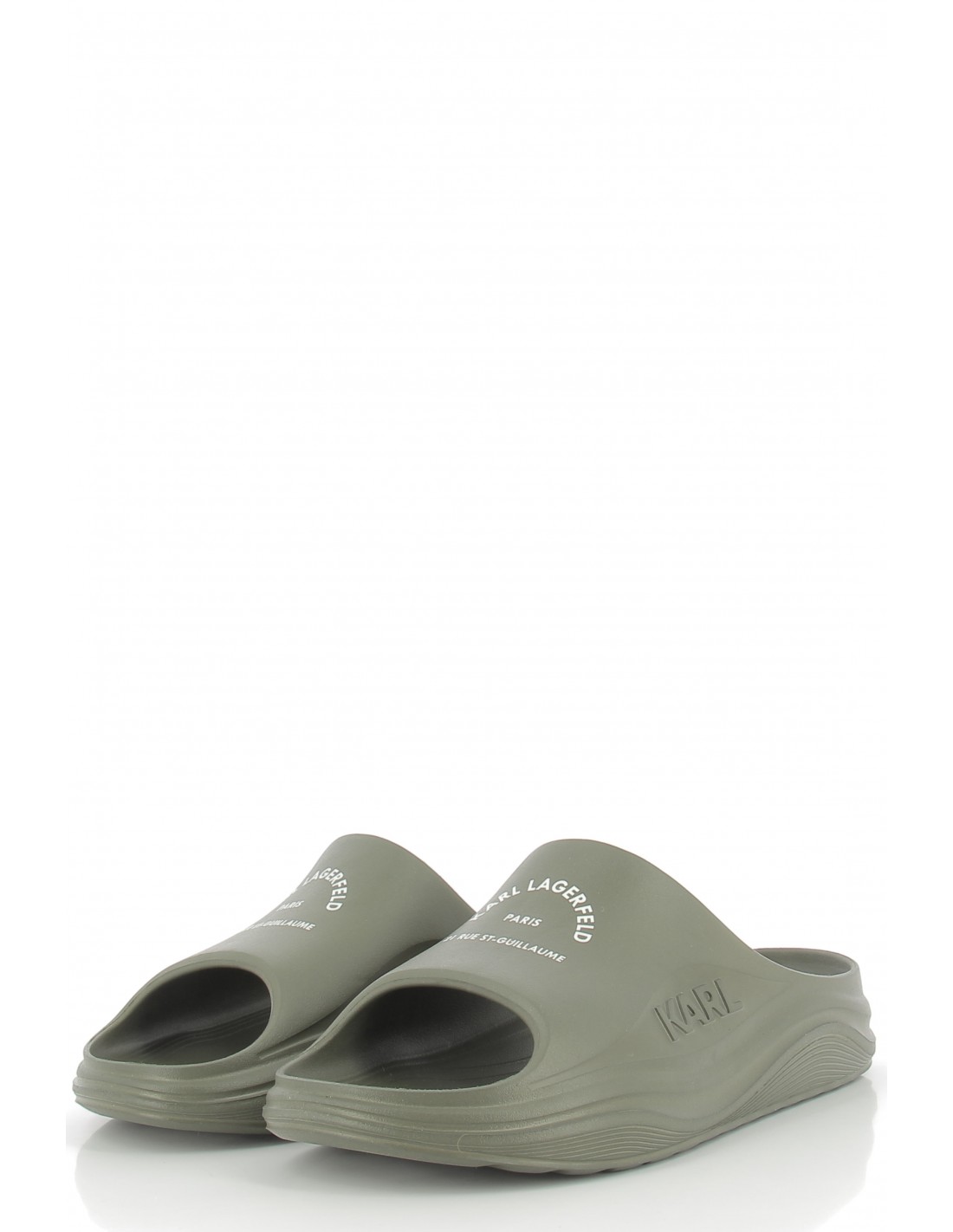 karl lagerfeld Claquettes homme skoona maison karl slide kaki