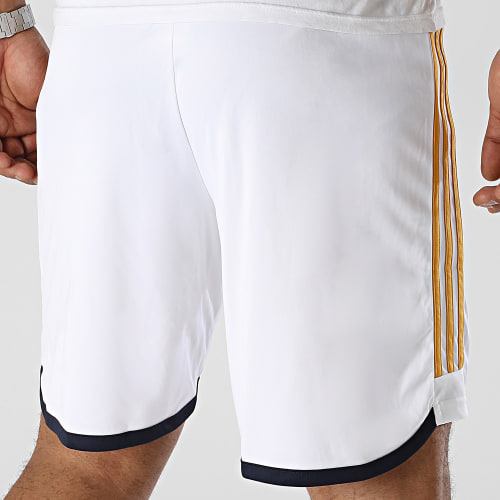 Short Jogging A Bandes Real Madrid HR3793 Blanc