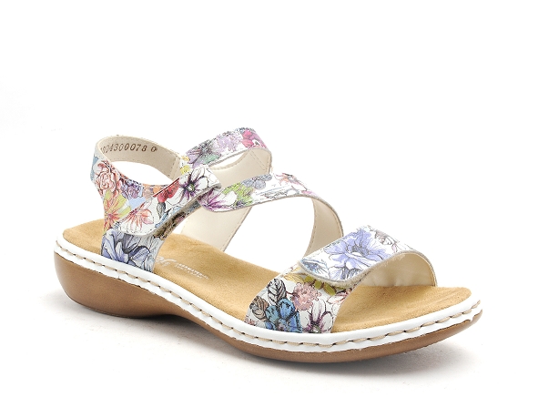 Rieker nu pieds plats femme 659c7 multicolore