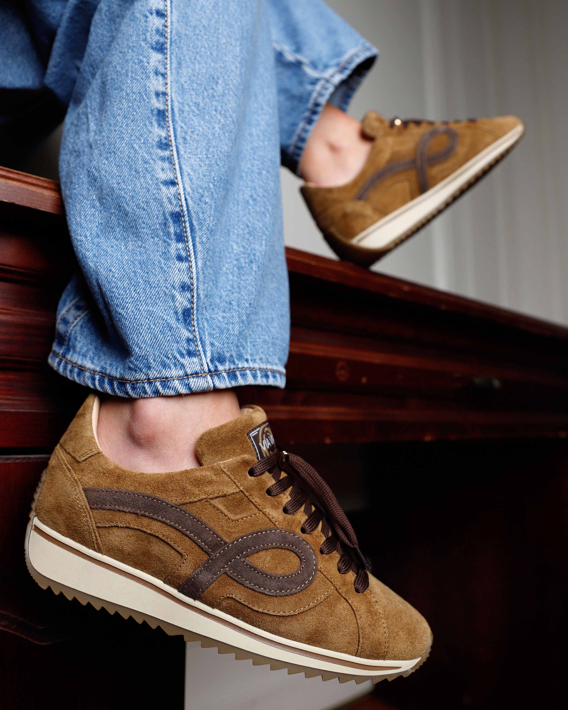 VIA VAI khaki dames sneakers Mikki Eve