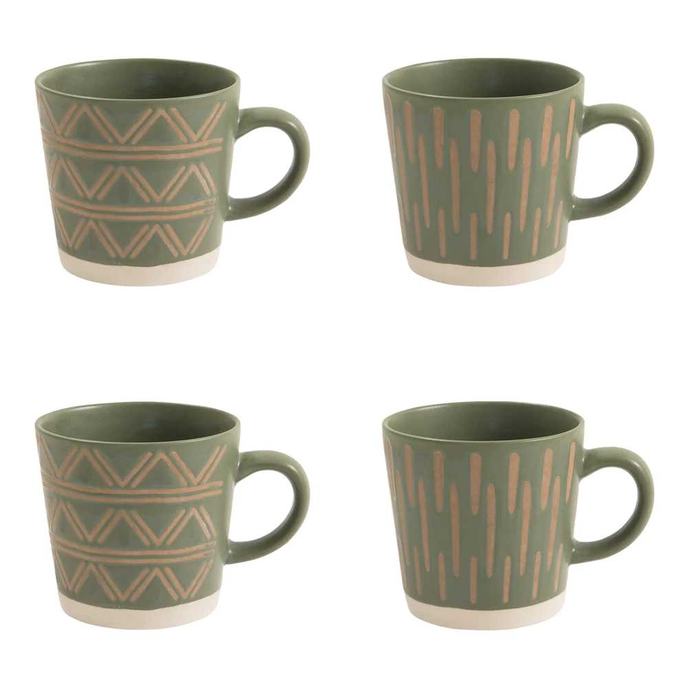 Coffret de 4 mugs Veracruz 40 cl Table passion