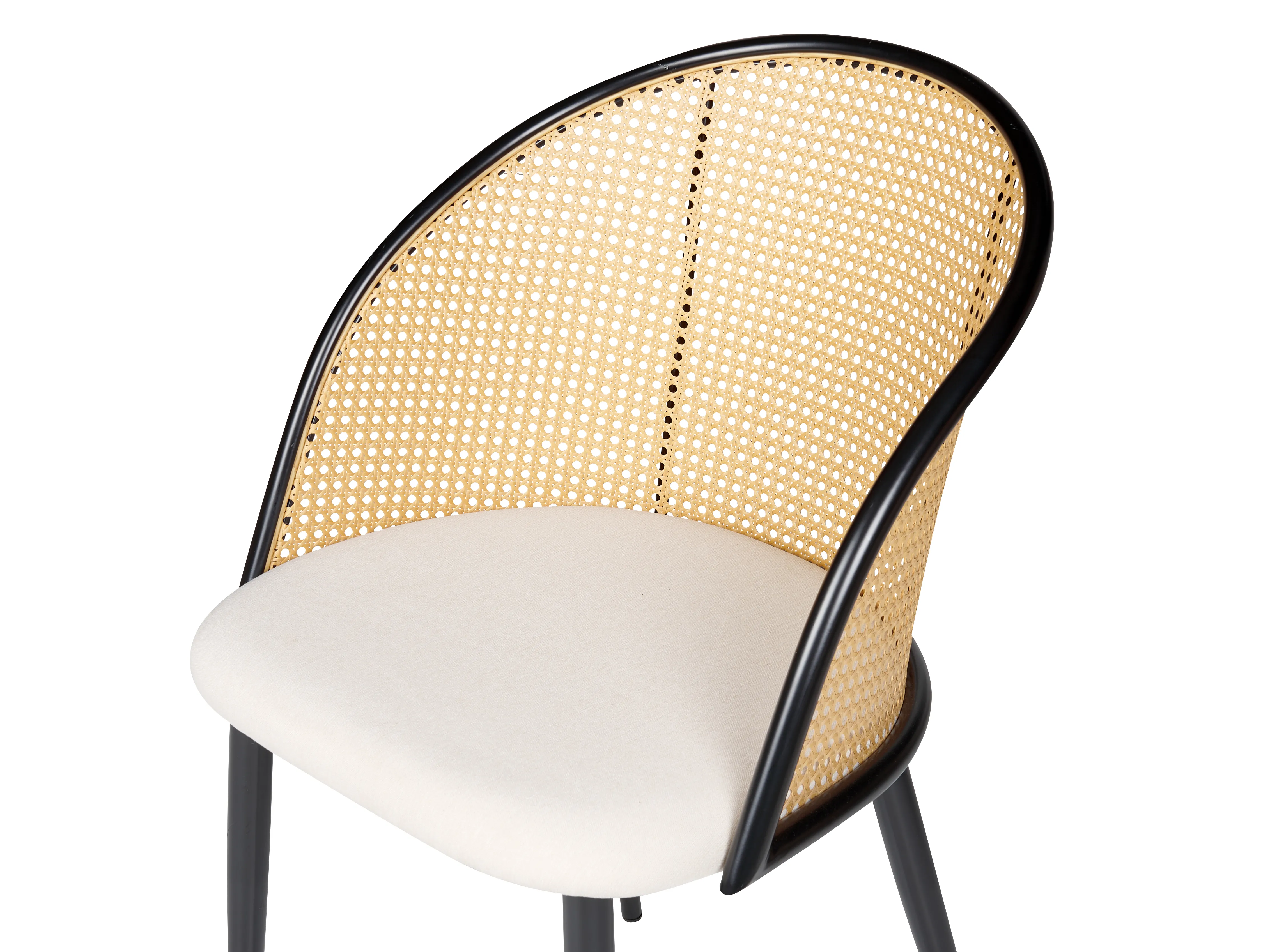 Set van 2 eetkamerstoelen CORNELL Metaal Zwart