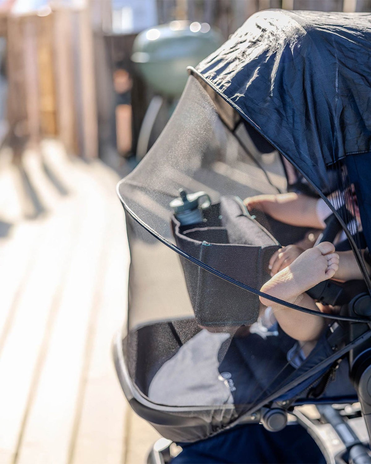 Regntrekk, Solskjerm & Myggnett 3in1 | Rain Cover Stroller