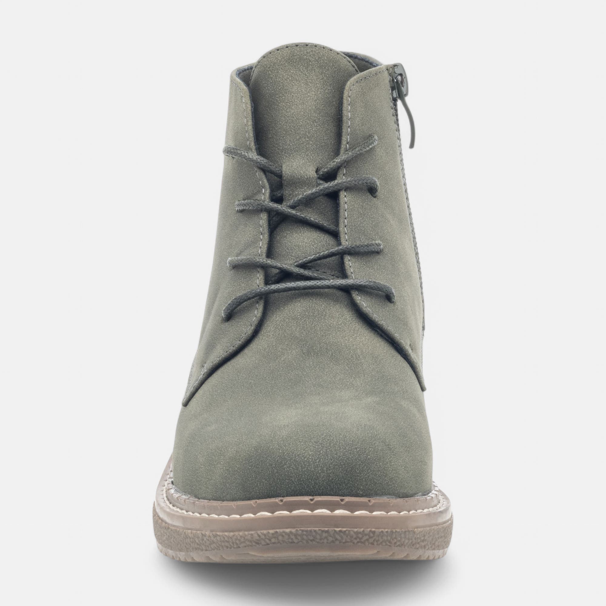 Bottines à lacets Femme kaki