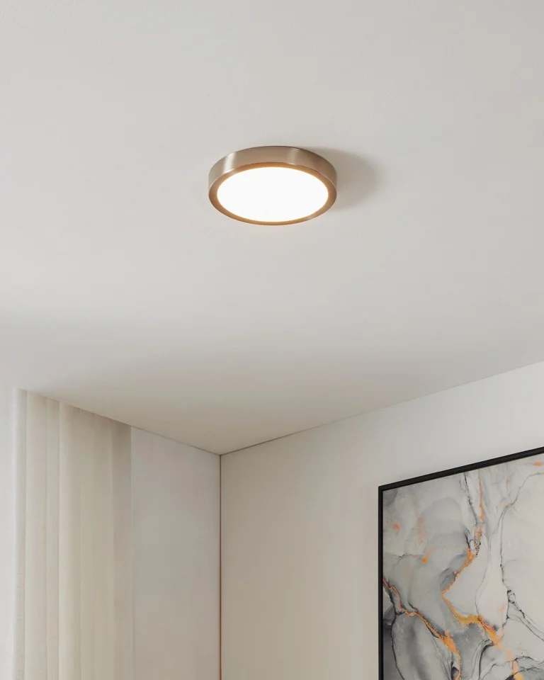 EGLO - Fueva-Z plafond børstet stål Ø21 - TW - Zigbee, Bluetooth