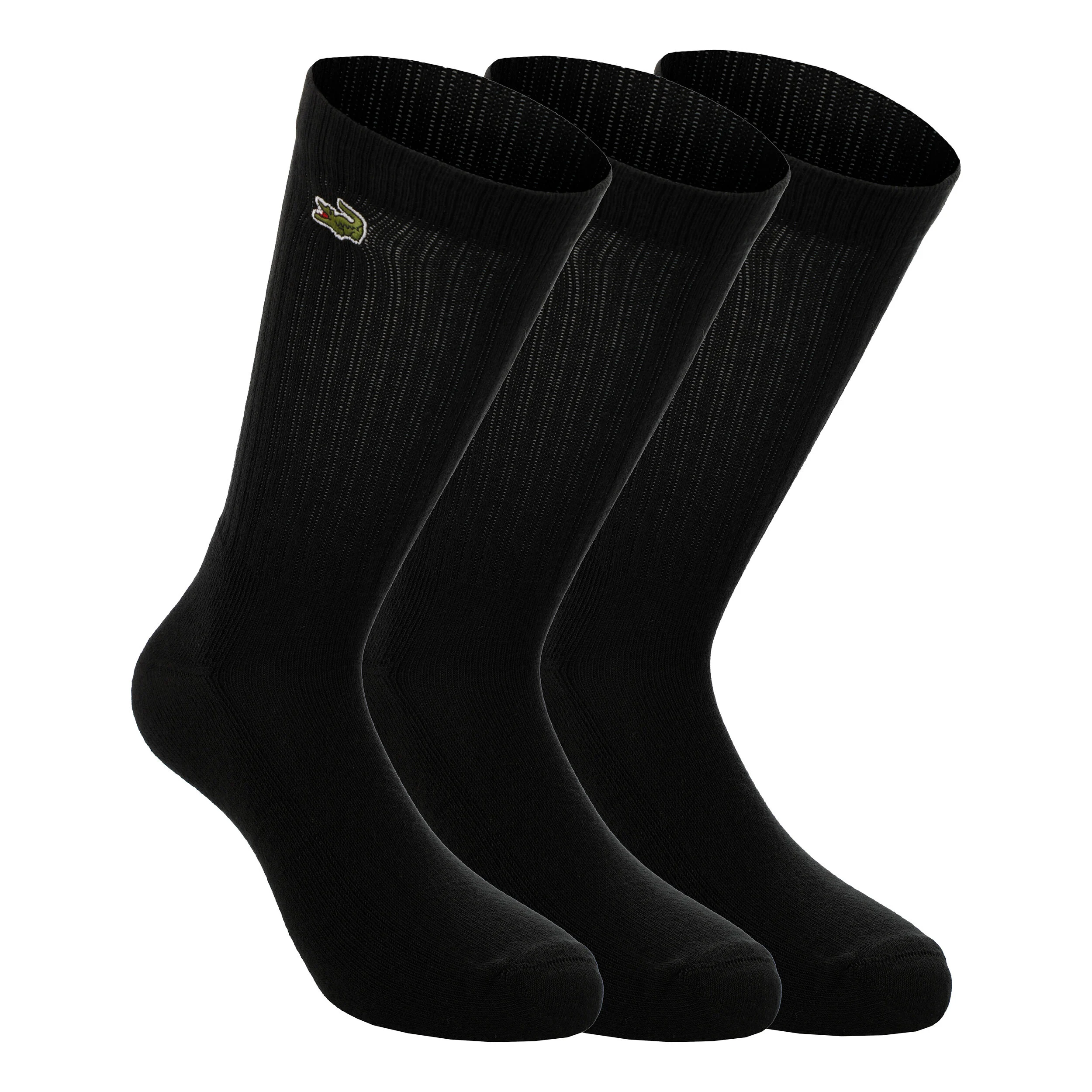 Lacoste Performance Core Chaussettes De Tennis Pack De 3 - Noir