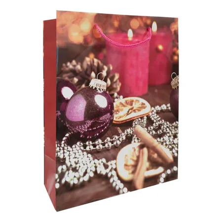 Idena Geschenktasche Weihnachten 25 x 35 cm, 1 Stück, 5-fach sortiert