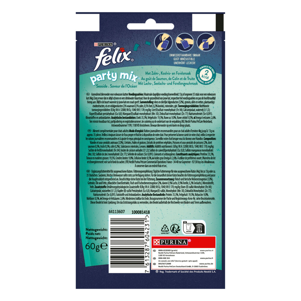 Felix Snack Party Mix Seaside60 gr