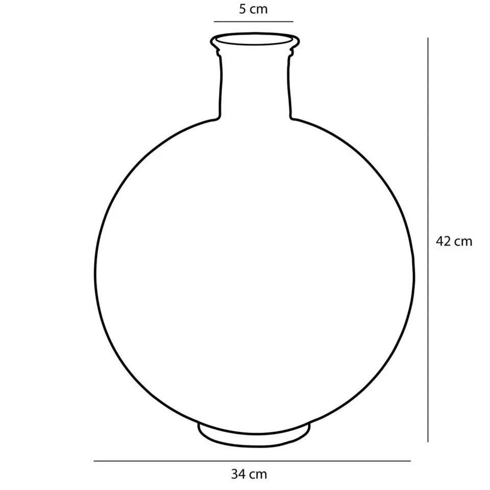 Mica Decorations Firenza Fles Vaas - H42 x Ø34 cm - Lichtroze