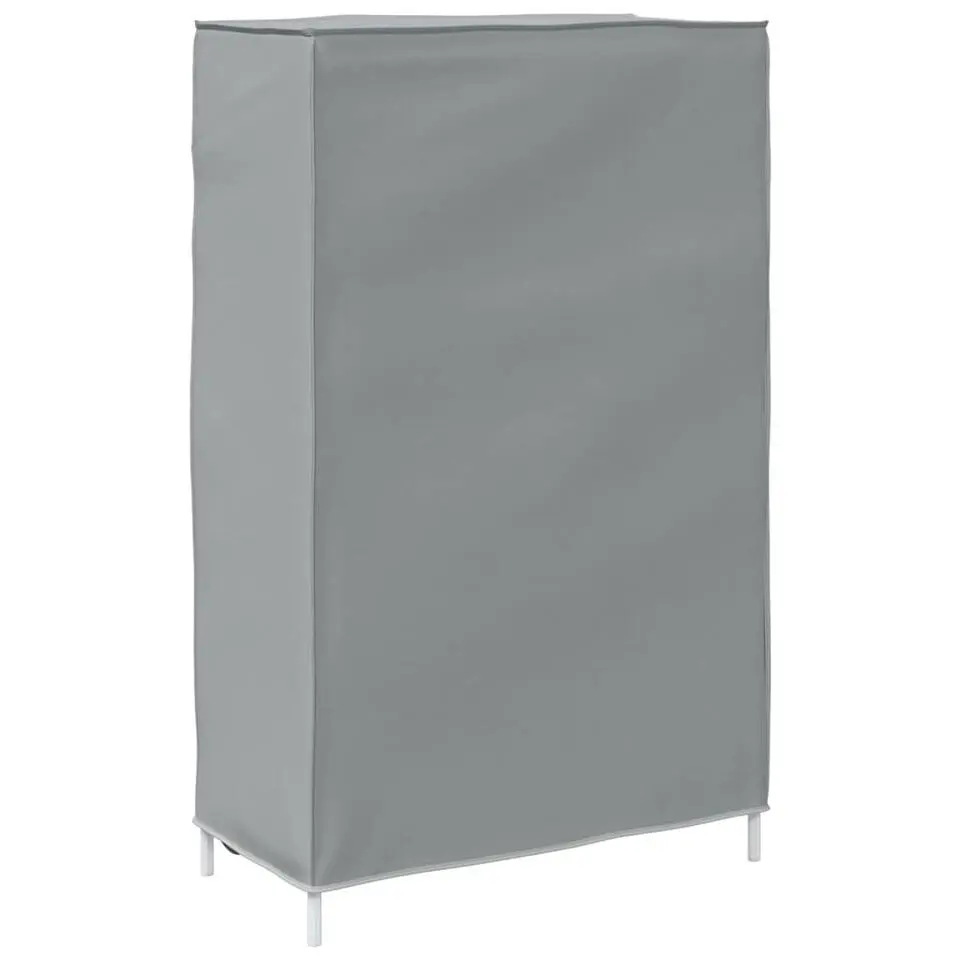 vidaXL - 4-laags Schoenenkast 8 paar grijs - Stof - 60,5x30x97 cm