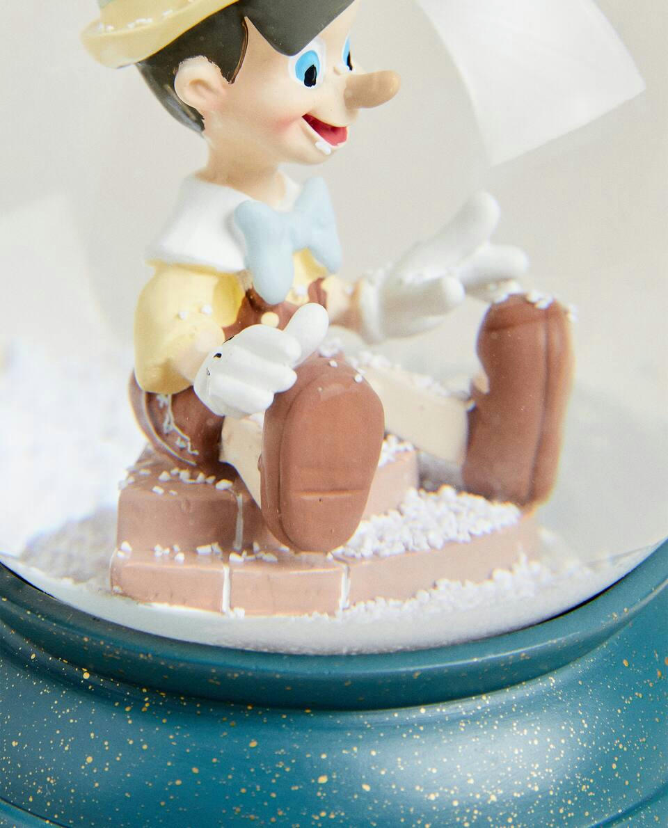 GLOBO DE NEVE DE NATAL DO PINÓQUIO INFANTIL DA DISNEY