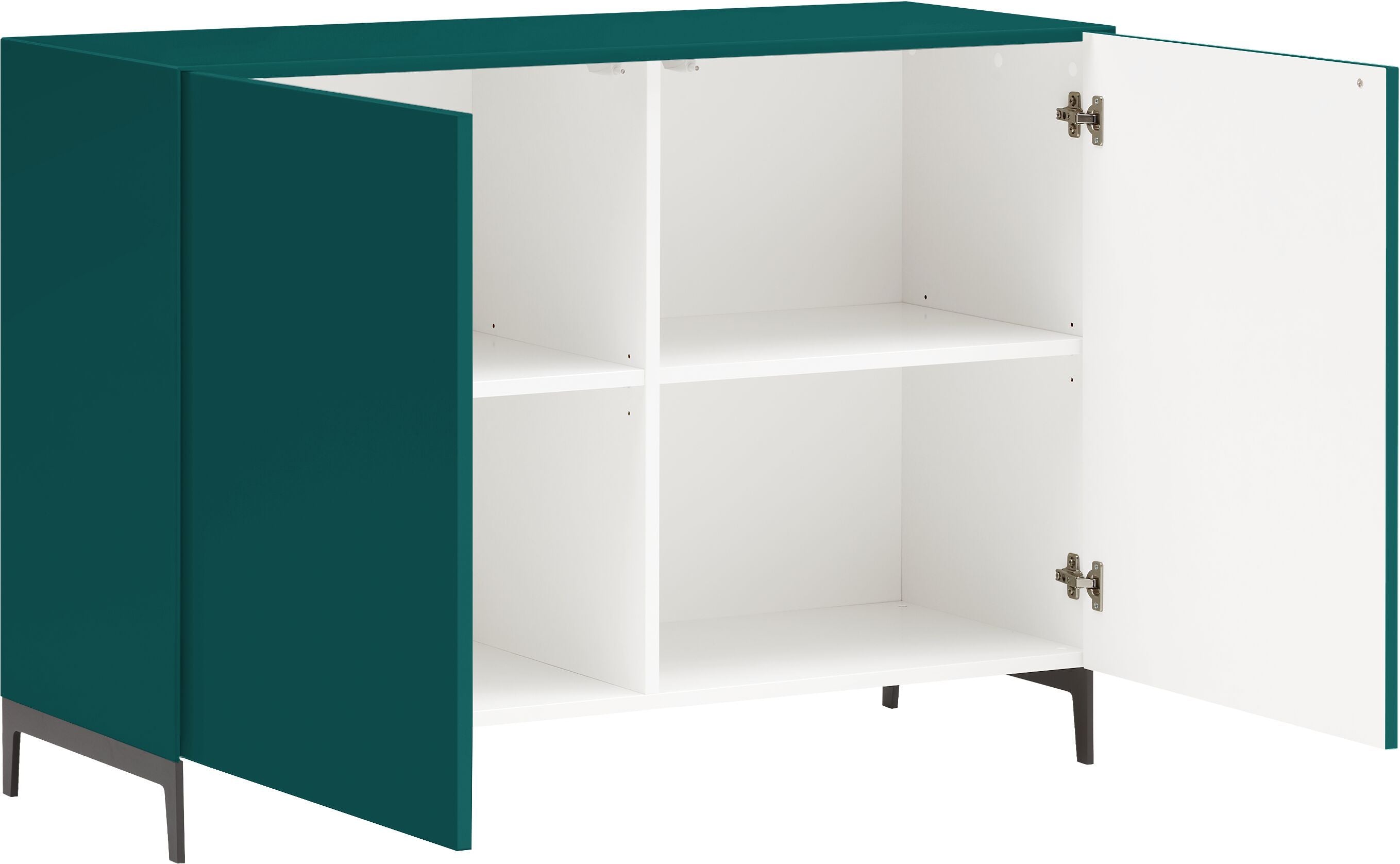 LUX Sideboard - Petrol / B: 120.0 cm x T: 46.0 cm x H: 86.5 cm