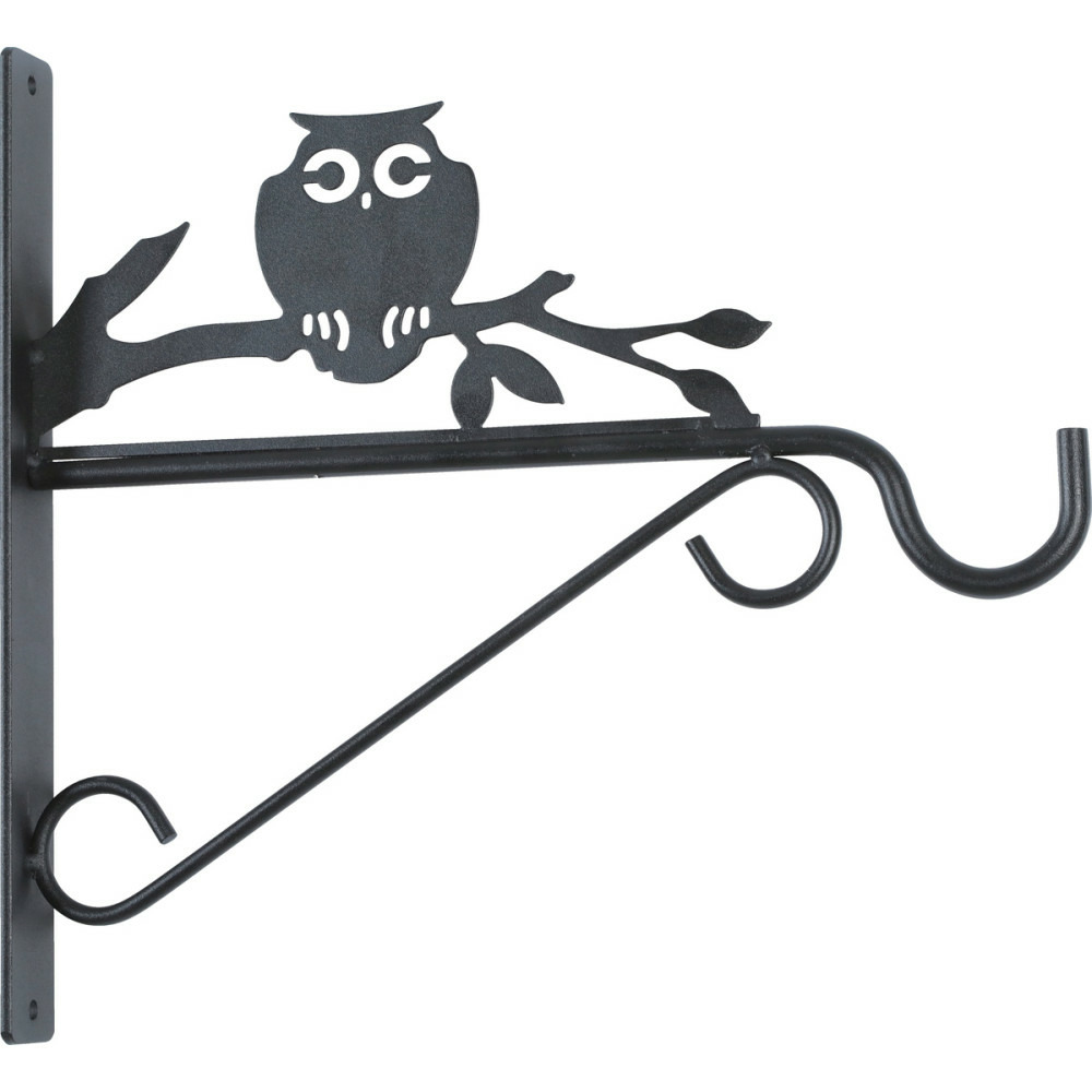 Support mural hiboux pour nourriture oiseaux