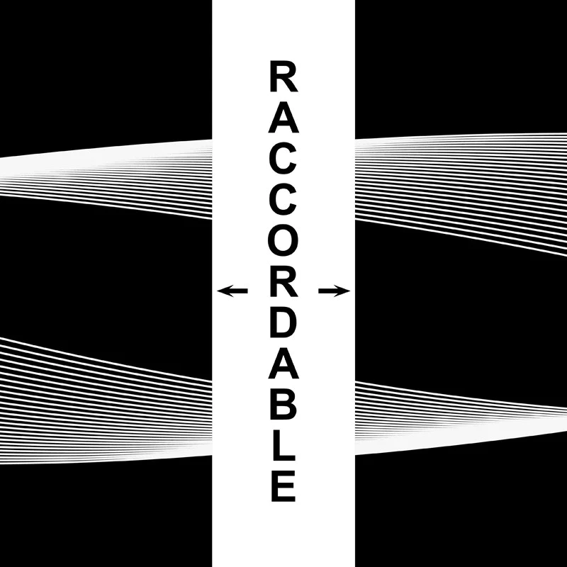 Crédence cuisine Crédence ALU L120xH 50cm - COURBES MONOCHROMES 99deco
